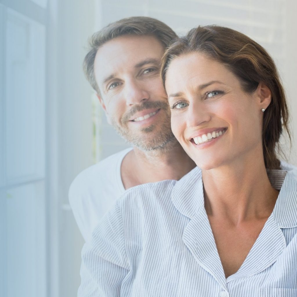 happy couple | dental cleaning